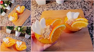 تحلية البرتقال المنعشة و اللذيذة  كتوجد فقط في 5 دقائق |Orange dessert