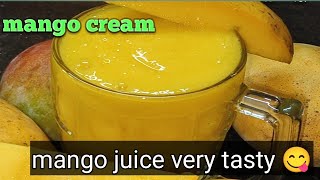 mango 🥭 juice wow 😲 very tasty 😋|மாம்பழம் ஜூஸ் இப்படி creamiya ரெடி பண்ணுங்க|