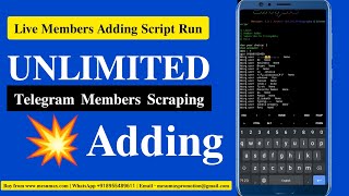 Unlimited Telegram Members Adding Using 📞Termux App Live Adding 🤗Without Any Error @jayghunawat