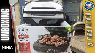 Ninja Foodi Max Health Grill & Air Fryer XL Touch Screen with Smart Probe Unboxing & Set Up Fast!