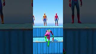 GTA 5 Epic Ragdolls | Spider-Man Minions Jumps / Fails ep.1468 #shorts