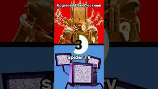 WOULD YOU RATHER, Upgraded Titan Clockman OR Spider TV #shorts