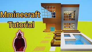 ⚒ minecraft Tutorial: how to build a Modern house /#gaming #minecraft #build #tutorial #viral