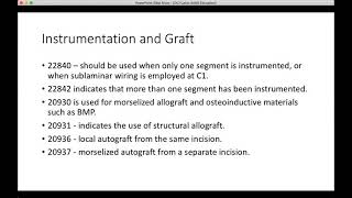 AANS Coding Shorts: Coding Occipitocervical Fusion