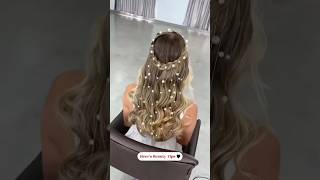 Pearl Waterfall Hairstyle Tutorial #shorts