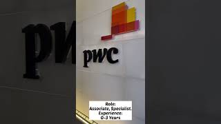 PWC IS HIRING| Apply Link in Description #shorts