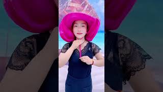 Popular tool🥰,the hat that protects you best, pretty pink #viralvideo #shortvideo