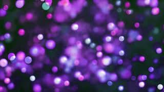 Purple, Pink, Blue Circles and Balls on dark Background. Relaxing Screensaver. Free Version Footage.