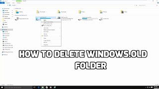 How To Delete Windows.Old Files After Upgrade To WIN 10