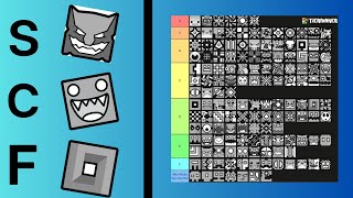 Ranking All Geometry Dash Icons In A Tier List (Part 1)