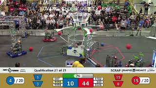 FRC SCRAP Off-Season Event 2022 - Qualifications Match 21