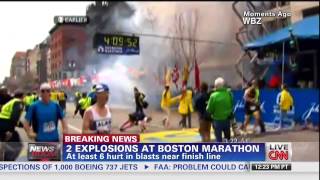 Взрывы в Бостоне / Boston Marathon Explosion - CNN 15.04.2013