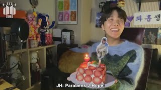 [LEGENDADO] De novo, de novo! Por favor, deseje um feliz aniversário ao Hobi~