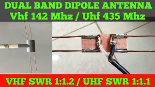 Vhf And Uhf Dipole Antenna