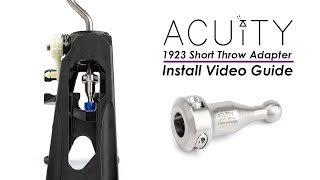 ACUITY 1923 Short Throw Adapter Install Video Guide (10th Gen Honda Civic 6 m/t)