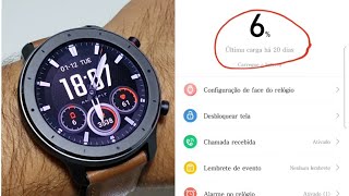 Amazfit gtr 20 dias de bateria