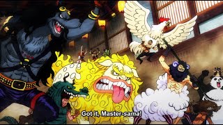 Otama Controls Beast Pirates and Saves Franky One Piece Episode 1019