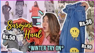 *CHEAPEST* Sarojini Nagar TRYON Haul *WINTER* Rs.30 branded sweaters, coats & jeans | ThatQuirkyMiss