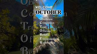 Welcome October #newmonth #thankyou #blessing #worthy