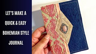 🩷 Mixed Media Bohemian Style Journal #1 - Quick & Easy 🩷