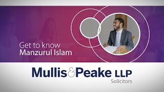 Get to know Manzurul IsIam of Mullis and Peake