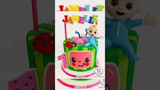 cocomelon theme birthday cake for first birthday#cocomelon#cocomeloncake#cake#firstbirthdaycake