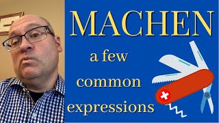 The arguably overused and Swiss army knife of German verbs "machen"