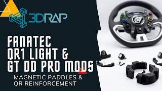 Fanatec QR1 Light & GT DD PRO Mods - Magnetic Paddles & QR that doesn't broke! - 3DRap Tutorial