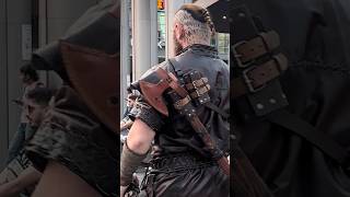 Ragnar Lothbrok Walking in Public #foryou #ragnarlothbrok #reaction #reactionvideo #cosplay #show