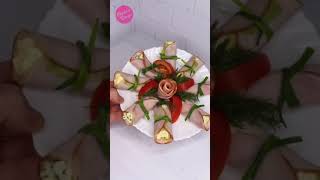 Очень простая, вкусная и красивая закуска на праздничный стол.