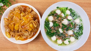 Masakan Simple Sehari-Hari || Sup Bakso Ikan & Ayam Kluyuk Asam Manis