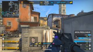 electronic 1v3 vs fnatic on A site Inferno