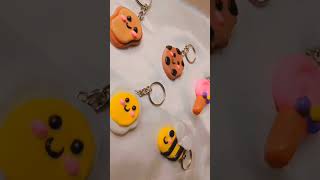 Beautiful Keychains made of Clay #diy #art #craft #youtubeshorts #ytshortsindia #shorts #tiktok #yt