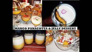 MANGO PANACOTTA, DESSERT IRYOSHYE KANDI ISIRIMUTSE 😋😋 || MANGO PANACOTTA & JELLY DESSERTS