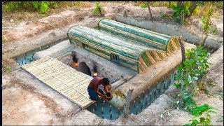 Unbelievable! Build Fish Pond Around Secret To Avoid Wildlife House & Roofing Secret House