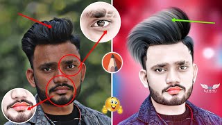 Master Class - Autodesk Sketchbook Face And Hair Editing Trick || Sketchbook Face Smooth And White