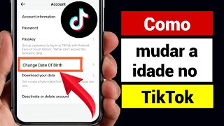 Como alterar sua idade no Tiktok (novo) | Como alterar a data de nascimento do Tiktok