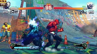 ULTRA STREET FIGHTER IV: Seth V Oni (Good practice against newer fighters)