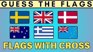 Guess the Flags | 15 Country Flags which have a CROSS sign - Easy 🏁🚩✝️ | Trivia Circus