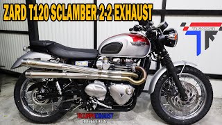 Zard T120 Scrambler exhaust and accessories by TE Garage sound review