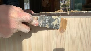 [Woodworking] How to make simple DIY Wood Filler / [목공] 우드필러 / 원목 가구 빈틈 메꾸미 만들기