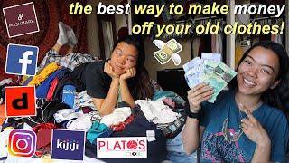 how to make money off your old clothes! (poshmark, facebook, plato's closet, depop, instagram etc.)