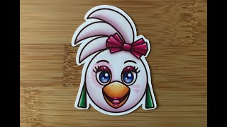 Glamrock Chica Speedpaint - Sticker Making Ep. 3