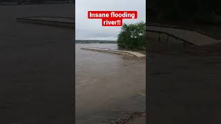 100,000cfs flooding river