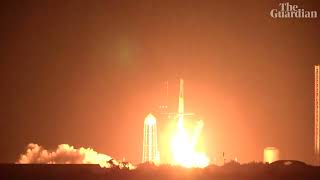 SpaceX launches spacecraft with crew onboard towards International Space Station