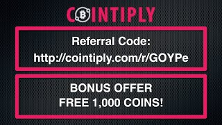 Cointiply Bitcoin Rewards  - Tutorial + FREE 1,000 Coins Joining Bonus Offer!