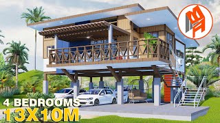 Elevated House Design - Modern Amakan 4 Bedroom 2 T&B