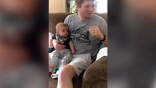 Baby & Daddy funny so cute baby angry on daddy ★ 13 second FUNNY Videos 