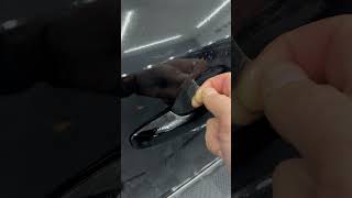 Removing paint protection film, door cups ￼