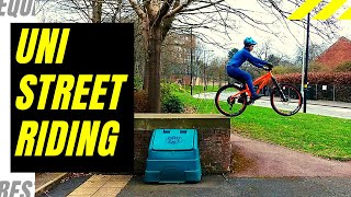 Uni riding with Nick and Session the mock-Jumpack